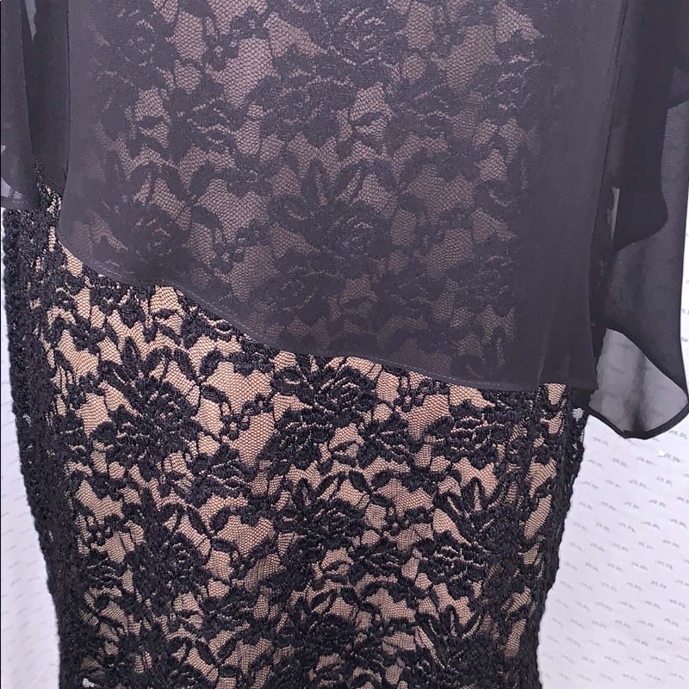 🌟Host Pick✨Connected Lace & Chiffon Popover Dress - Picture 4 of 10